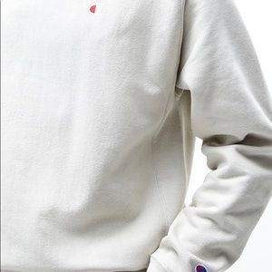 CHAMPION Basic White Crew Neck